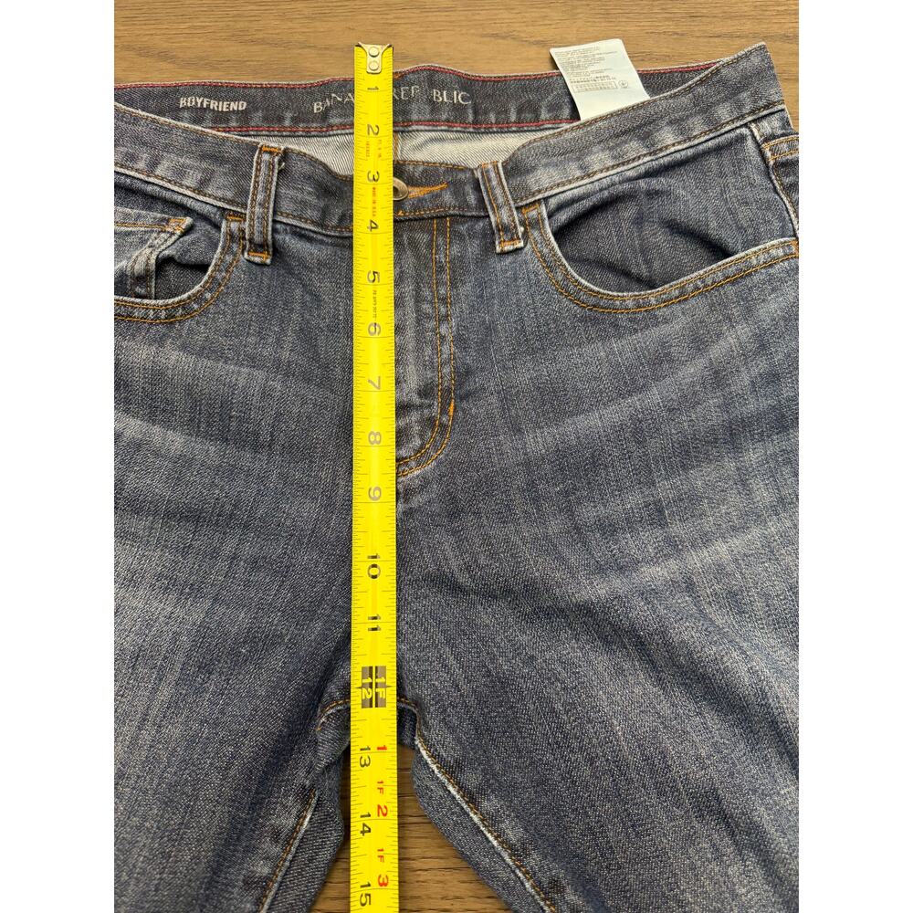 Banana Republic Boyfriend Jeans Womens 27 Medium Wash Stretch Denim - Picture 8 of 10